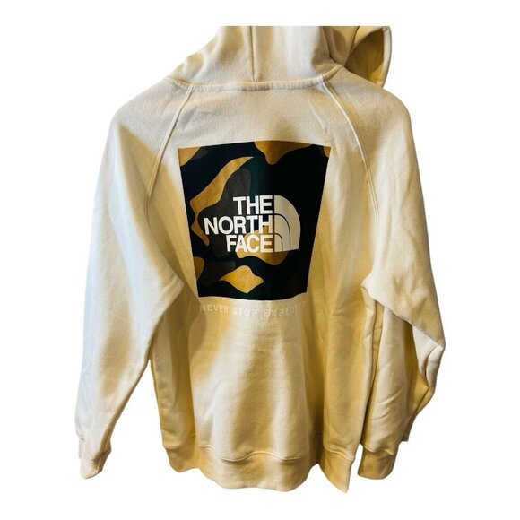 The North Face Womens Box NSE Pullover Hoodie White Dune Size Large - Picture 2 of 8